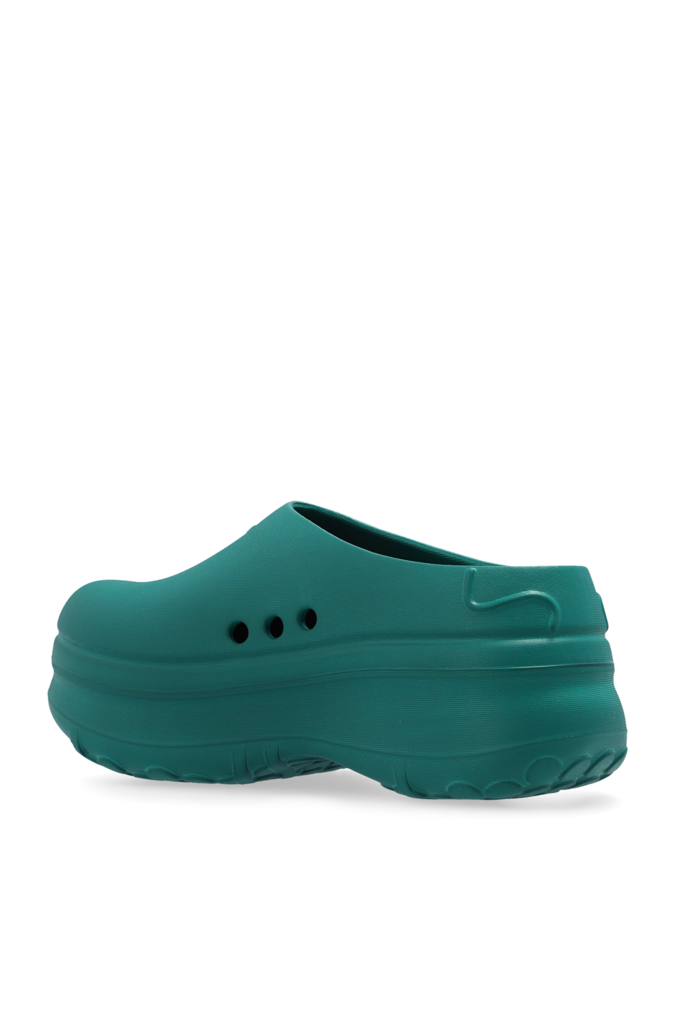 Green 'Adifom Stan Smith' platform slides ADIDAS Originals